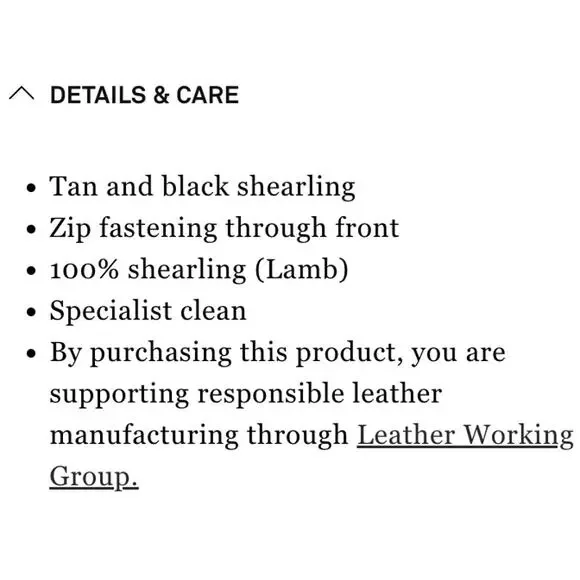 Nour Hammour S Nyla Simple Cropped Shearling Jacket in Cognac & Black - Picture 15 of 17